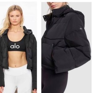 Alo Introspective Quilted Puffer — Black